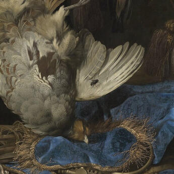 Nature morte avec équipement de chasse et oiseaux morts, Willem van Aelst, 1668