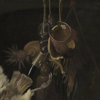 Nature morte avec équipement de chasse et oiseaux morts, Willem van Aelst, 1668